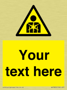 Custom Warning substance or mixture presenting a health hazard